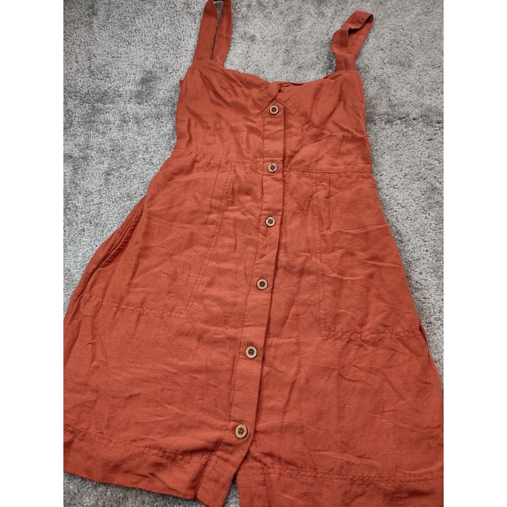 Anthropologie Maeve Women's Small Mini‎ Dress Bustier Tangerine Orange